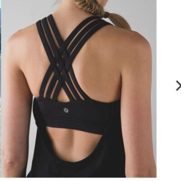 lululemon athletica Other - Lululemon Beat the Heat Black Tank Top
